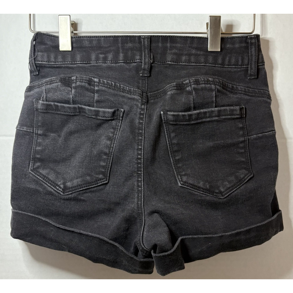Wax Jean Butt I Love You Women’s High Rise Cuffed Jean Shorts Black Size Small - Picture 2 of 8